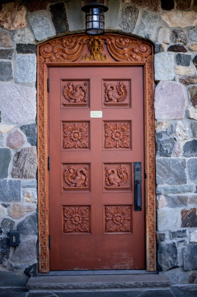 Arunachala Ashrama. Main entrance door.