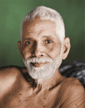 Photo of Bhagavan's Bust with green background